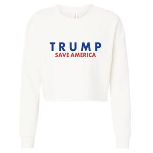 Trump Save American Logo Cropped Pullover Crew