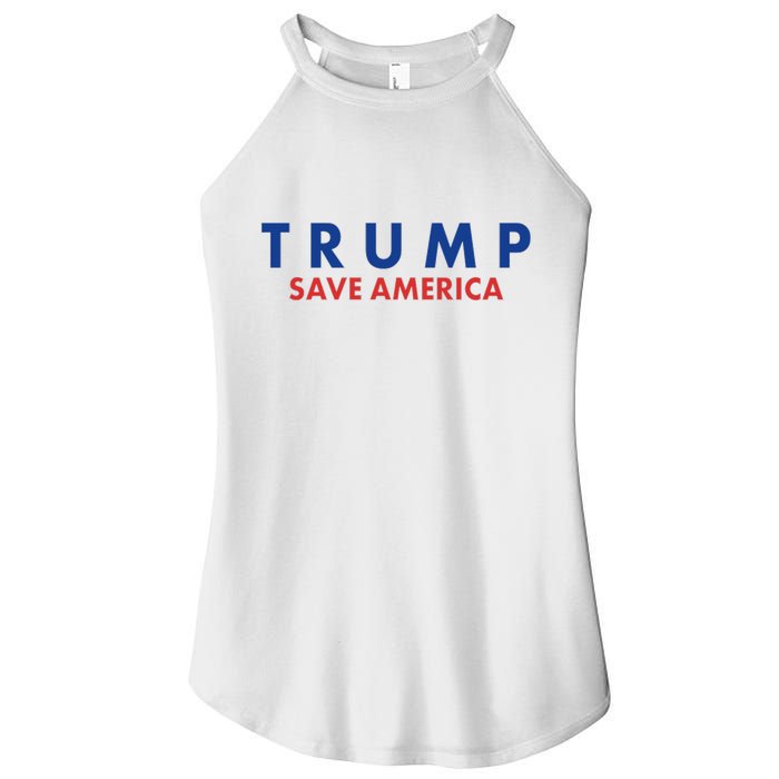 Trump Save American Logo Women's Perfect Tri Rocker Tank