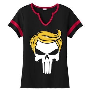 Trump Skull Ladies Halftime Notch Neck Tee