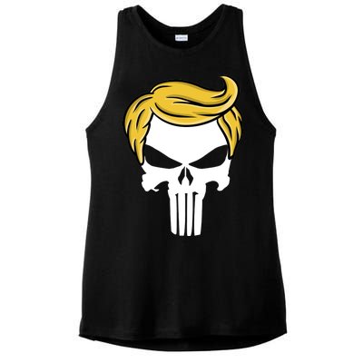 Trump Skull Ladies PosiCharge Tri-Blend Wicking Tank