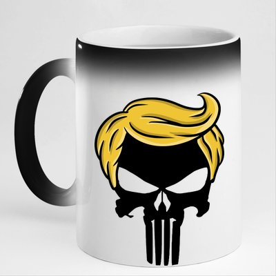 Trump Skull 11oz Black Color Changing Mug