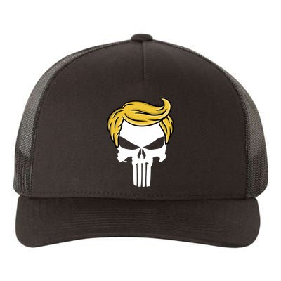 Trump Skull Yupoong Adult 5-Panel Trucker Hat