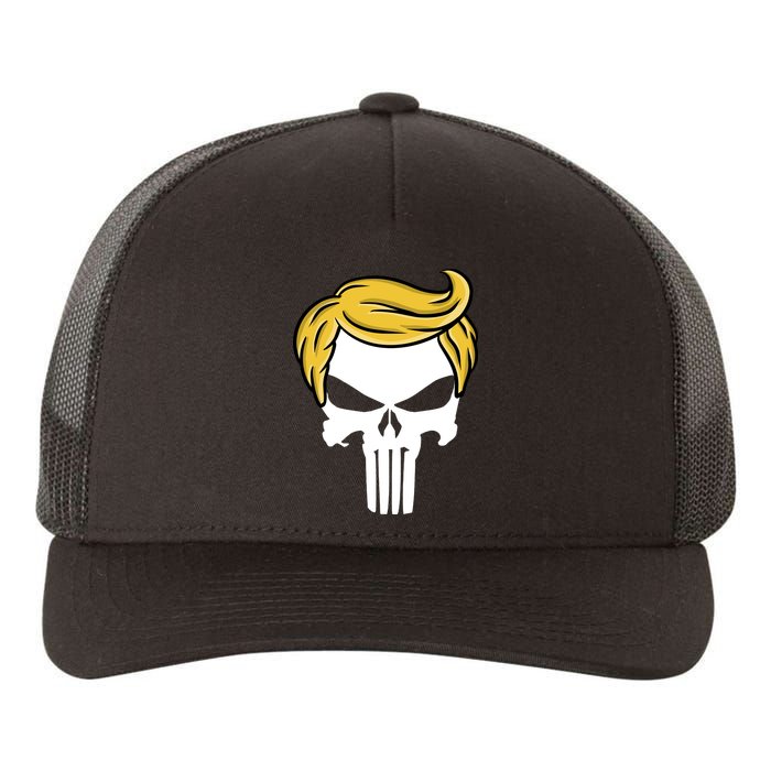 Trump Skull Yupoong Adult 5-Panel Trucker Hat