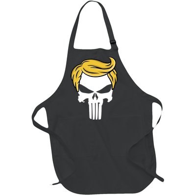 Trump Skull Full-Length Apron With Pockets