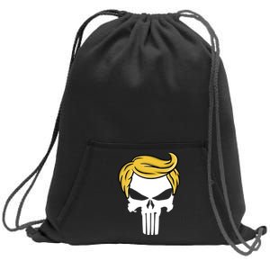 Trump Skull Sweatshirt Cinch Pack Bag