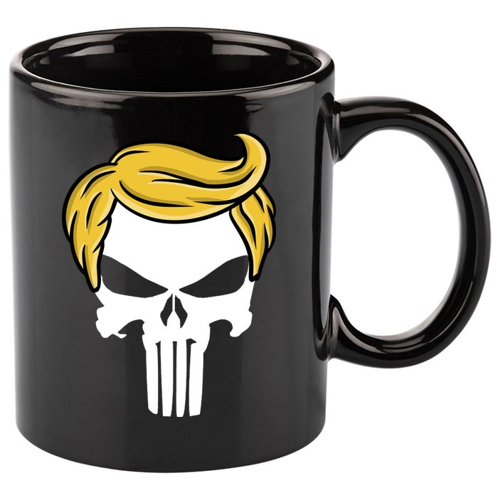 Trump Skull 11oz C Handle Ceramic Mug