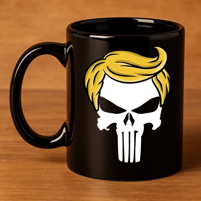 Trump Skull 11oz C Handle Ceramic Mug