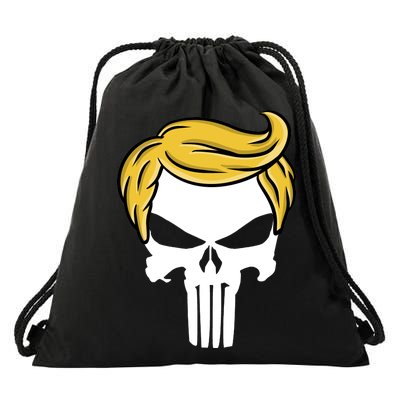 Trump Skull Drawstring Bag