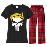 Trump Skull Women's Flannel Pajama Set