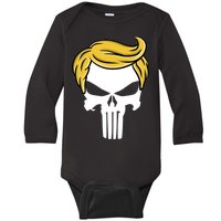 Trump Skull Baby Long Sleeve Bodysuit