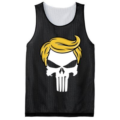 Trump Skull Mesh Reversible Basketball Jersey Tank
