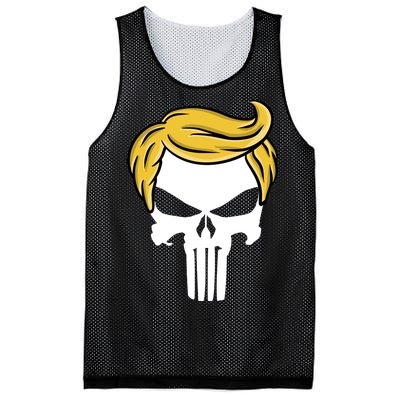 Trump Skull Mesh Reversible Basketball Jersey Tank