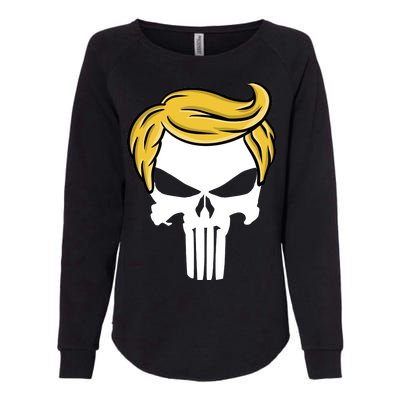 Trump Skull Womens California Wash Sweatshirt