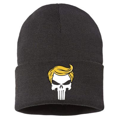 Trump Skull Sustainable Knit Beanie