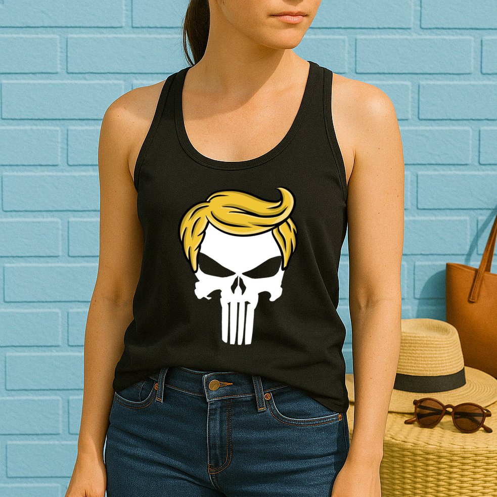 Trump Skull Womens Tank Top