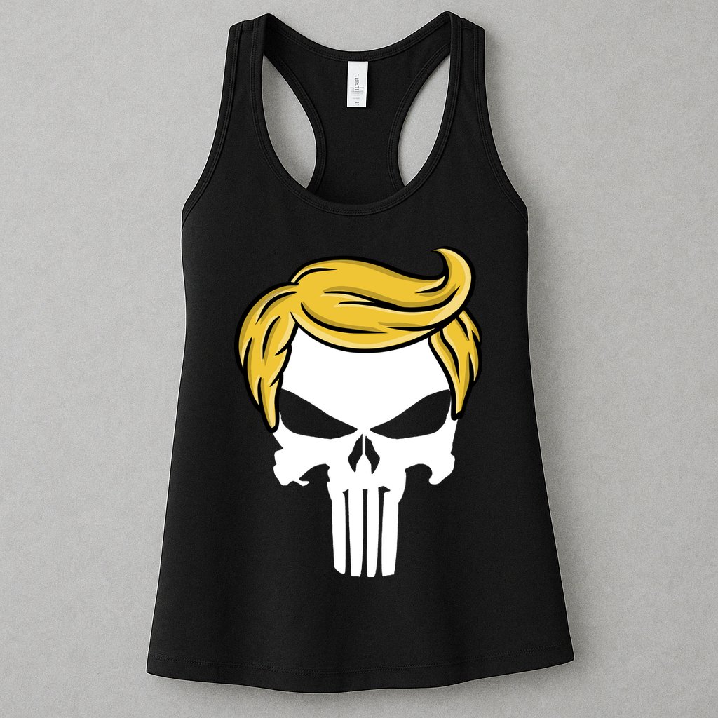 Trump Skull Womens Tank Top
