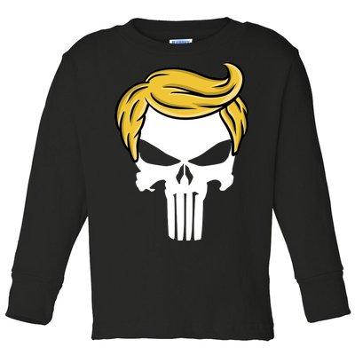 Trump Skull Toddler Long Sleeve Shirt