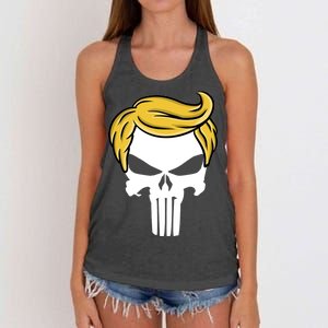 Trump Skull Women's Knotted Racerback Tank