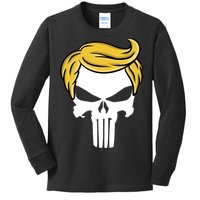 Trump Skull Kids Long Sleeve Shirt