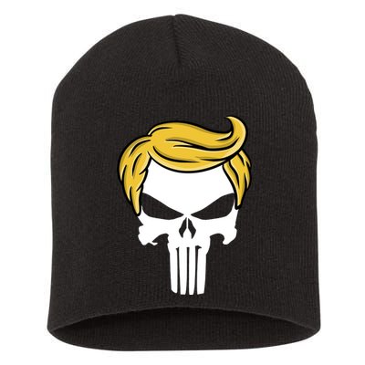 Trump Skull Short Acrylic Beanie