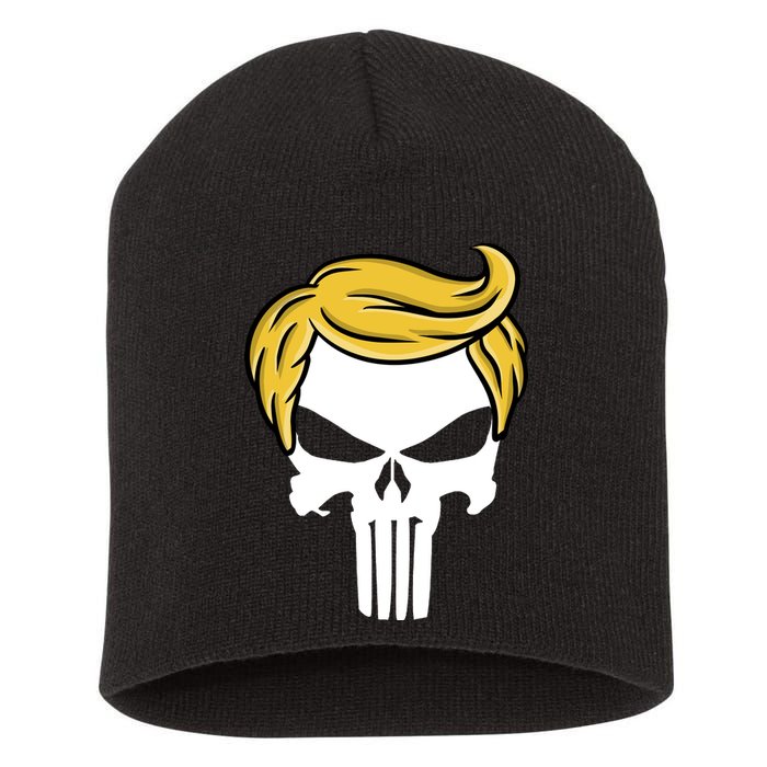 Trump Skull Short Acrylic Beanie