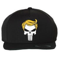 Trump Skull Wool Snapback Cap