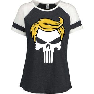 Trump Skull Enza Ladies Jersey Colorblock Tee