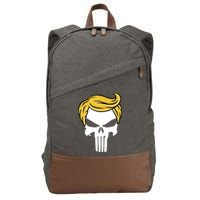 Trump Skull Cotton Canvas Backpack