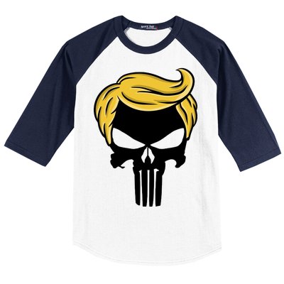 Trump Skull Baseball Sleeve Shirt