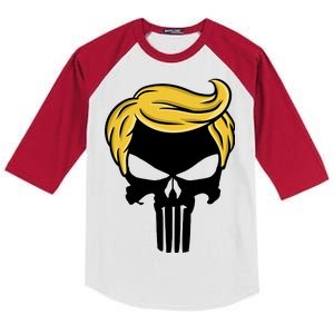 Trump Skull Kids Colorblock Raglan Jersey