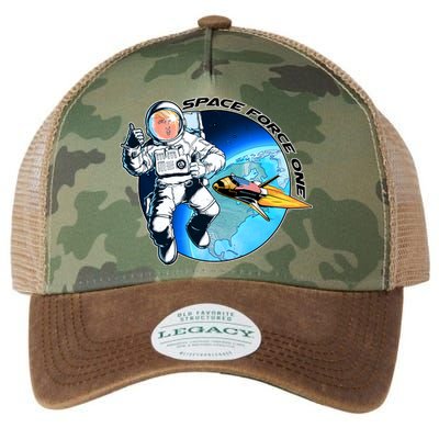 Trump Space Force One Legacy Tie Dye Trucker Hat