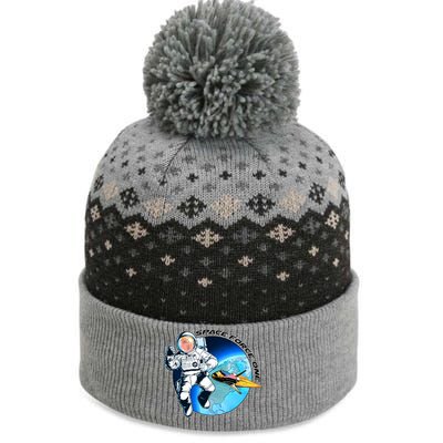 Trump Space Force One The Baniff Cuffed Pom Beanie