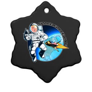 Trump Space Force One Ceramic Star Ornament