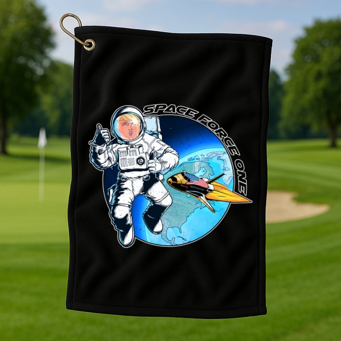 Trump Space Force One Golf Towel