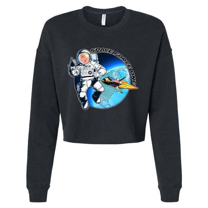 Trump Space Force One Cropped Pullover Crew