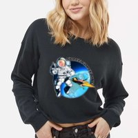 Trump Space Force One Cropped Pullover Crew