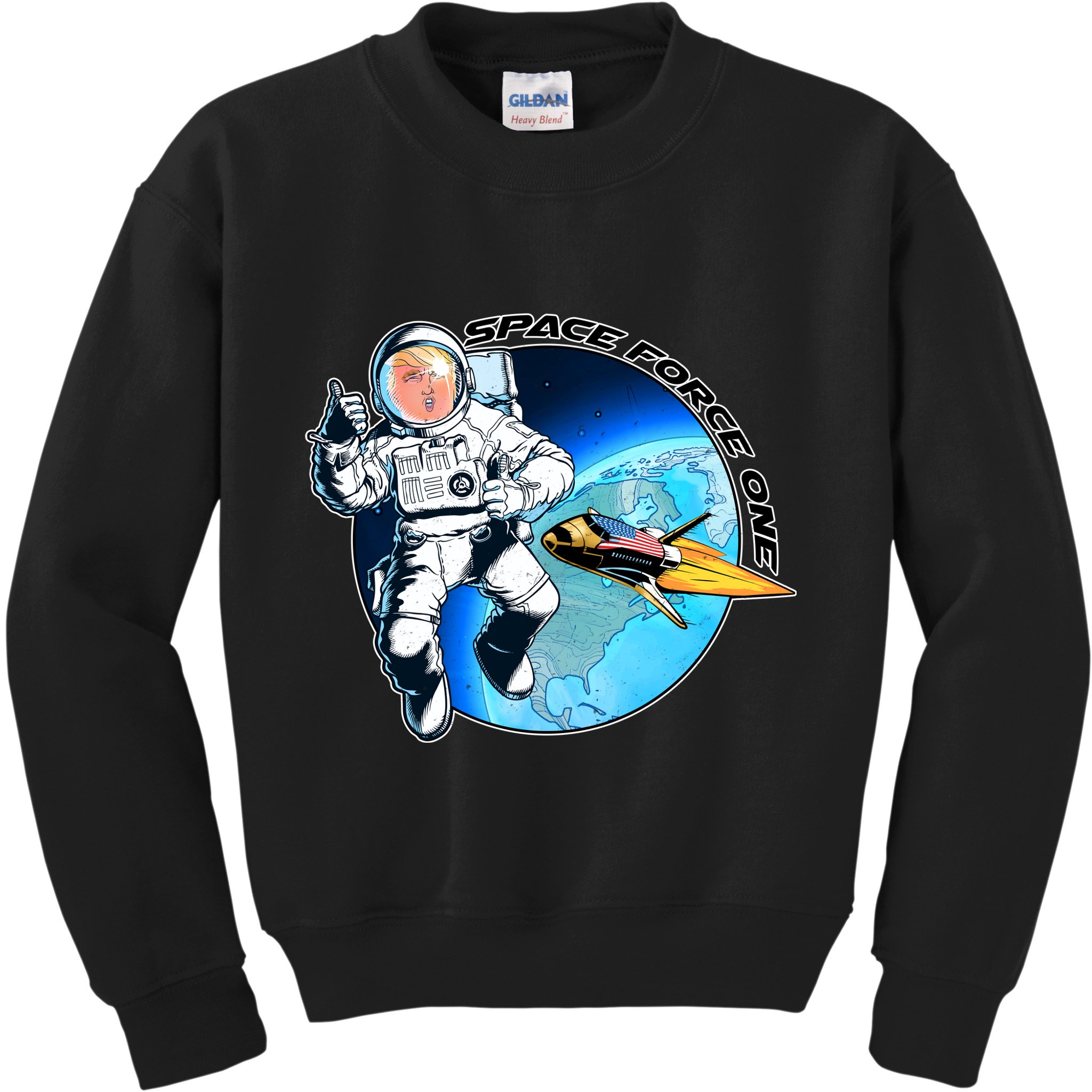 Trump Space Force One Kids Sweatshirt