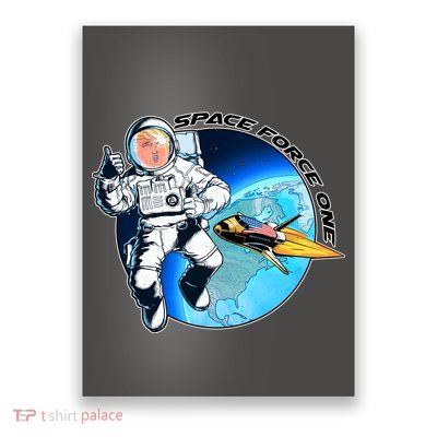 Trump Space Force One Poster