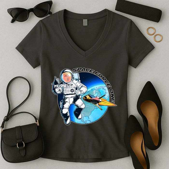 Trump Space Force One Women's V-Neck T-Shirt