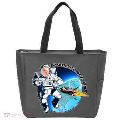 Trump Space Force One Zip Tote Bag