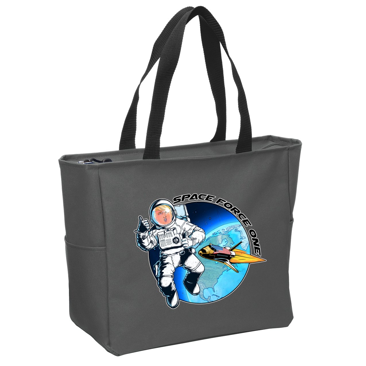 Trump Space Force One Zip Tote Bag