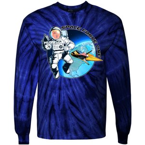 Trump Space Force One Tie-Dye Long Sleeve Shirt