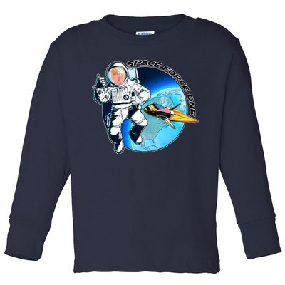 Trump Space Force One Toddler Long Sleeve Shirt