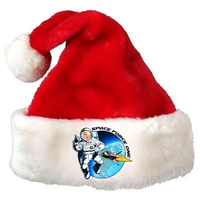 Trump Space Force One Premium Christmas Santa Hat