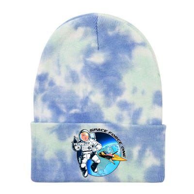 Trump Space Force One Tie Dye 12in Knit Beanie