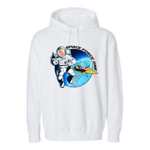 Trump Space Force One Garment-Dyed Fleece Hoodie