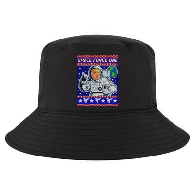 Trump Space Force One Ugly Christmas Cool Comfort Performance Bucket Hat