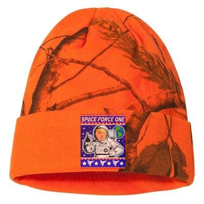 Trump Space Force One Ugly Christmas Kati Licensed 12" Camo Beanie