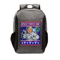 Trump Space Force One Ugly Christmas Vector Backpack