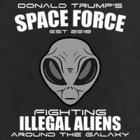 Trump Space Force Team Fight Illegal Aliens Cool Comfort Performance Bucket Hat